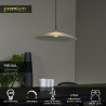 Lucide MENGA - Suspension - Ø 60 cm - LED Dim. - 1x18,6W 2700K - Opalin - Premium