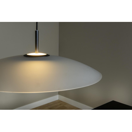 Lucide MENGA - Suspension - Ø 60 cm - LED Dim. - 1x18,6W 2700K - Opalin - Premium