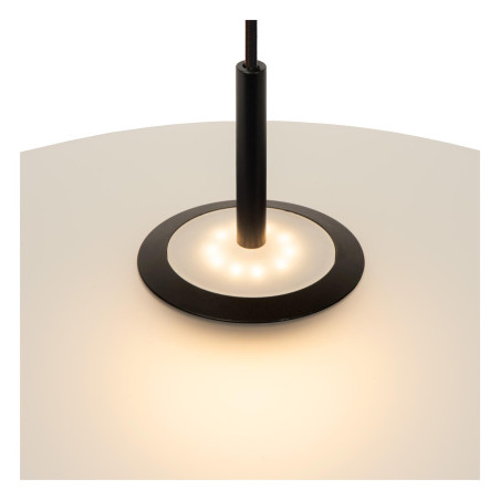 Lucide MENGA - Suspension - Ø 60 cm - LED Dim. - 1x18,6W 2700K - Opalin - Premium