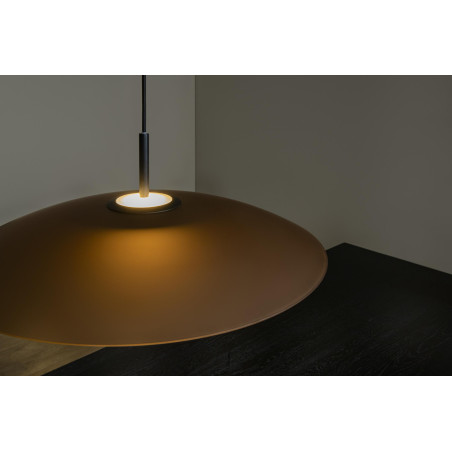 Lucide MENGA - Suspension - Ø 60 cm - LED Dim. - 1x18,6W 2700K - Ambre - Premium