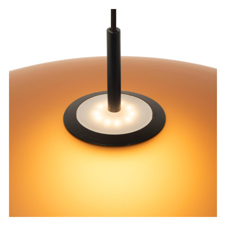 Lucide MENGA - Suspension - Ø 60 cm - LED Dim. - 1x18,6W 2700K - Ambre - Premium