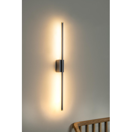 Lucide MARNIK - Applique murale - LED Dim. - CCT - 1x13W 2700K/4000K - Détecteur à balayage manuel - Noir - Premium