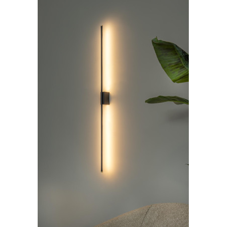 Lucide MARNIK - Applique murale - LED Dim. - CCT - 1x18W 2700K/4000K - Détecteur à balayage manuel - Noir - Premium