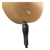 Lucide ASJA - Spot mural / Applique mural Rechargeable - Batterie/Piles - LED 3 StepDim - 1x3W 2700K - Or Mat / Laiton - Premium