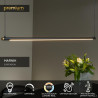 Lucide MARNIK - Suspension - Ø 2,5 cm - LED Dim. - CCT - 1x22W 2700K/4000K - Détecteur à balayage manuel - Noir - Premium