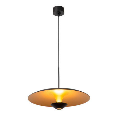 Lucide KENNETH - Suspension - Ø 40 cm - LED Dim. - 1x12W 2700K - Noir - Premium