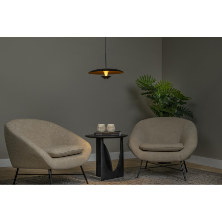 Lucide KENNETH - Suspension - Ø 40 cm - LED Dim. - 1x12W 2700K - Noir - Premium