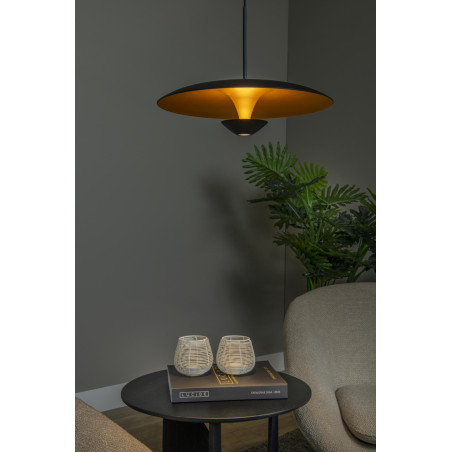 Lucide KENNETH - Suspension - Ø 40 cm - LED Dim. - 1x12W 2700K - Noir - Premium