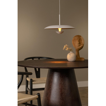 Lucide KENNETH - Suspension - Ø 40 cm - LED Dim. - 1x12W 2700K - Blanc - Premium