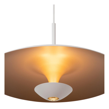 Lucide KENNETH - Suspension - Ø 40 cm - LED Dim. - 1x12W 2700K - Blanc - Premium
