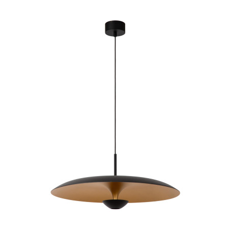 Lucide KENNETH - Suspension - Ø 60 cm - LED Dim. - 1x16W 2700K - Noir - Premium