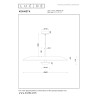 Lucide KENNETH - Suspension - Ø 60 cm - LED Dim. - 1x16W 2700K - Noir - Premium