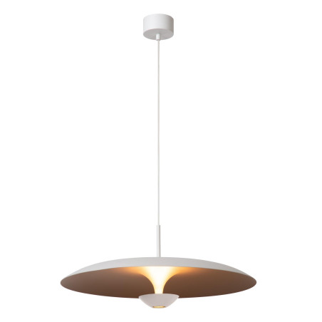 Lucide KENNETH - Suspension - Ø 60 cm - LED Dim. - 1x16W 2700K - Blanc - Premium
