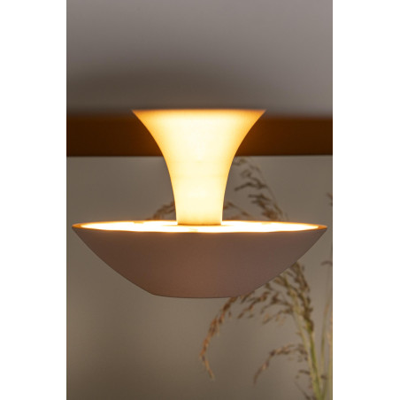 Lucide KENNETH - Suspension - Ø 60 cm - LED Dim. - 1x16W 2700K - Blanc - Premium