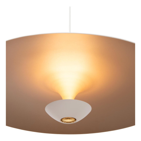 Lucide KENNETH - Suspension - Ø 60 cm - LED Dim. - 1x16W 2700K - Blanc - Premium
