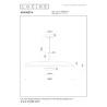 Lucide KENNETH - Suspension - Ø 60 cm - LED Dim. - 1x16W 2700K - Blanc - Premium