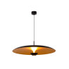 Lucide KENNETH - Suspension - Ø 80 cm - LED Dim. - 1x22W 2700K - Noir - Premium