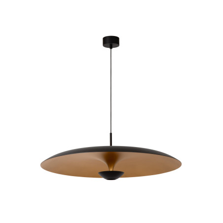 Lucide KENNETH - Suspension - Ø 80 cm - LED Dim. - 1x22W 2700K - Noir - Premium