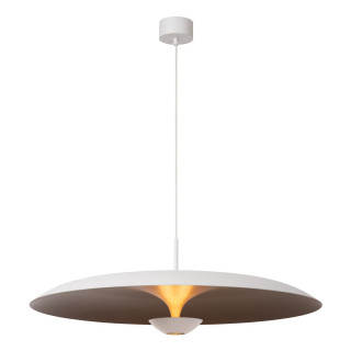 Lucide KENNETH - Suspension - Ø 80 cm - LED Dim. - 1x22W 2700K - Blanc - Premium