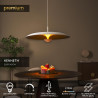 Lucide KENNETH - Suspension - Ø 80 cm - LED Dim. - 1x22W 2700K - Blanc - Premium