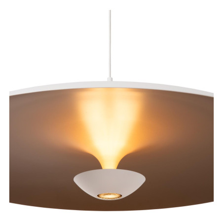 Lucide KENNETH - Suspension - Ø 80 cm - LED Dim. - 1x22W 2700K - Blanc - Premium