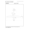 Lucide KENNETH - Suspension - Ø 80 cm - LED Dim. - 1x22W 2700K - Blanc - Premium