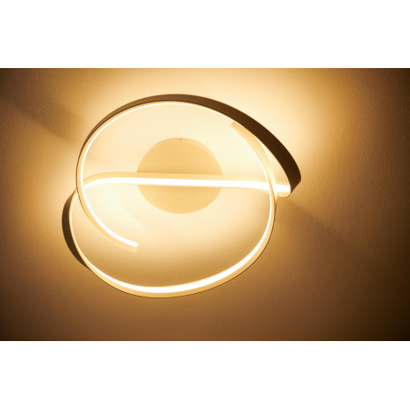 Lucide MENUET - Plafonnier - Ø 60 cm - LED Dim. - CCT - 1x46W 2200K/3000K - Taupe - Premium