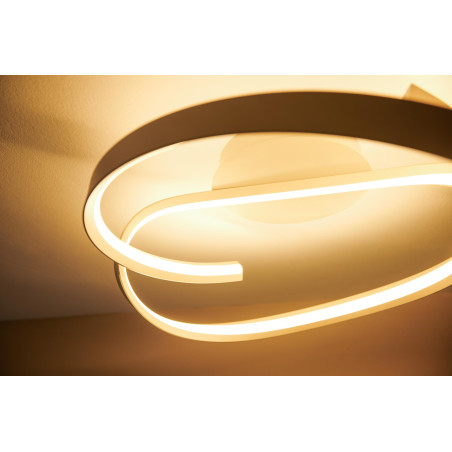 Lucide MENUET - Plafonnier - Ø 60 cm - LED Dim. - CCT - 1x46W 2200K/3000K - Taupe - Premium