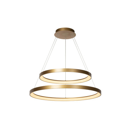 Lucide VIDAL - Suspension - Ø 78 cm - LED Dim. - 1x92W 2700K - Or Mat / Laiton - Premium