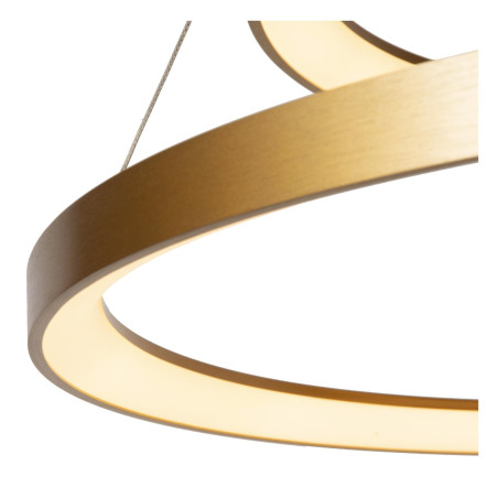 Lucide VIDAL - Suspension - Ø 78 cm - LED Dim. - 1x92W 2700K - Or Mat / Laiton - Premium