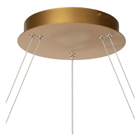Lucide VIDAL - Suspension - Ø 78 cm - LED Dim. - 1x92W 2700K - Or Mat / Laiton - Premium