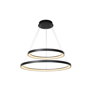 Lucide VIDAL - Suspension - Ø 78 cm - LED Dim. - 1x92W 2700K - Noir - Premium
