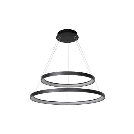 Lucide VIDAL - Suspension - Ø 78 cm - LED Dim. - 1x92W 2700K - Noir - Premium