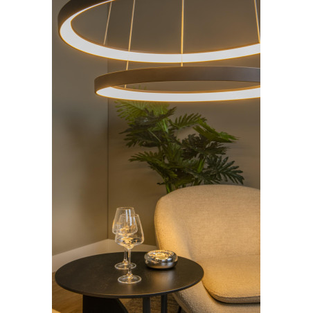 Lucide VIDAL - Suspension - Ø 78 cm - LED Dim. - 1x92W 2700K - Noir - Premium
