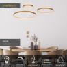 Lucide VIDAL - Suspension - Ø 78 cm - LED Dim. - 1x120W 2700K - Or Mat / Laiton - Premium