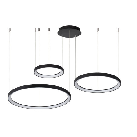 Lucide VIDAL - Suspension - Ø 78 cm - LED Dim. - 1x120W 2700K - Noir - Premium