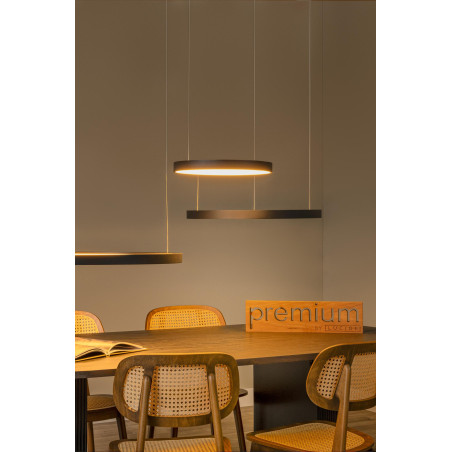 Lucide VIDAL - Suspension - Ø 78 cm - LED Dim. - 1x120W 2700K - Noir - Premium