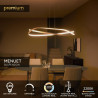 Lucide MENUET - Suspension - LED Dim. - CCT - 1x58W 2200K/3000K - Taupe - Premium