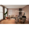 Lucide MENUET - Suspension - LED Dim. - CCT - 1x58W 2200K/3000K - Taupe - Premium
