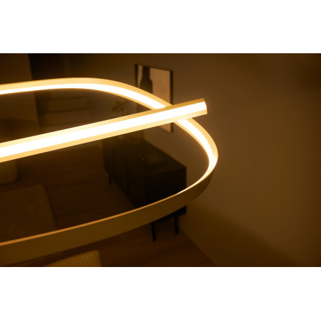 Lucide MENUET - Suspension - LED Dim. - CCT - 1x58W 2200K/3000K - Taupe - Premium