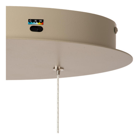 Lucide MENUET - Suspension - LED Dim. - CCT - 1x58W 2200K/3000K - Taupe - Premium
