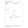 Lucide MENUET - Suspension - LED Dim. - CCT - 1x58W 2200K/3000K - Taupe - Premium