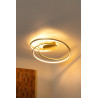 Lucide SARDANA - Plafonnier - LED Dim. - 1x54W 2700K - Or Mat / Laiton - Premium