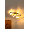 Lucide SARDANA - Plafonnier - LED Dim. - 1x54W 2700K - Or Mat / Laiton - Premium