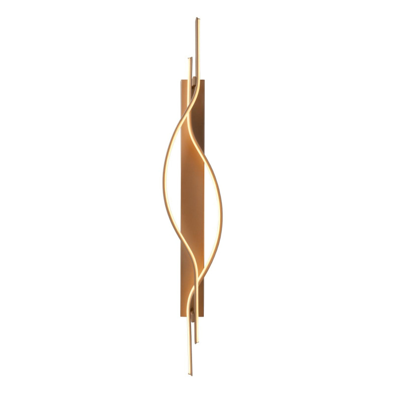 Lucide LAMBADA - Applique murale - LED Dim. - 1x20W 2700K - Champagne Couleur - Premium