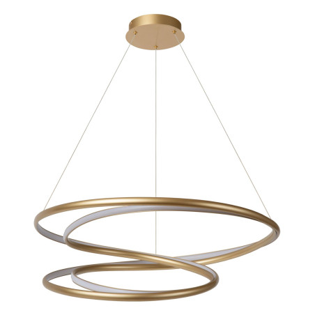 Lucide SARDANA - Suspension - Ø 80 cm - LED Dim. - 1x74W 2700K - Or Mat / Laiton - Premium