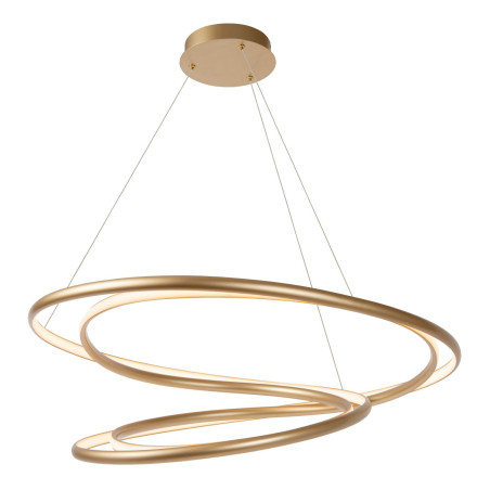 Lucide SARDANA - Suspension - Ø 80 cm - LED Dim. - 1x74W 2700K - Or Mat / Laiton - Premium