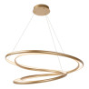 Lucide SARDANA - Suspension - Ø 80 cm - LED Dim. - 1x74W 2700K - Or Mat / Laiton - Premium