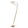 Lucide SARDANA - Lampadaire - Ø 44 cm - LED Dim. - 1x28W 2700K - Or Mat / Laiton - Premium