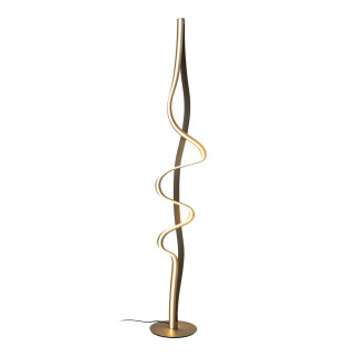 Lucide LAMBADA - Lampadaire - LED Dim. - 1x38W 2700K - Or Mat / Laiton - Premium